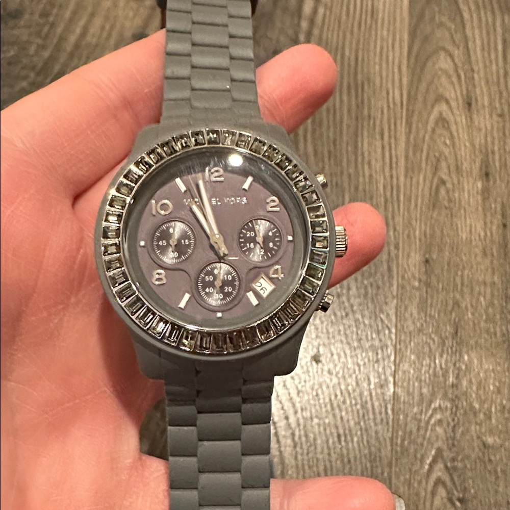 Michael Kors Gem Watch with Silicone Band